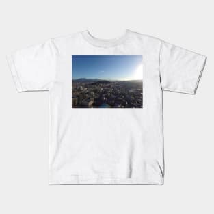 Mt. Fuji from a Drone in Shizuoka Japan Kids T-Shirt